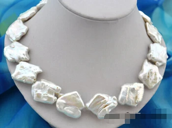 Hot-prodaja +++817 Redkih baročno bela keshi, ki so prerojeni biserna ogrlica