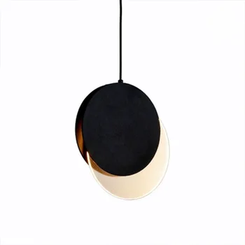 Nordijska stekleno kroglo črn obesek lučka 3 črne železne cevi lestenci strop lamparas de techo avizeler lampes suspendues