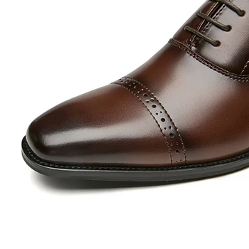 IMLINFEI Moški Čevlji Oxford Usnja Čevlji Poslovnih Formalno Čevlji Ročno izdelane Čipke-ups Poročni Čevlji