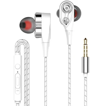 Magnetni Žične Stereo in-Ear Slušalke Super Bass Dual Drive Slušalke Čepkov Slušalke Za Samsung/Pametni telefon Huawei