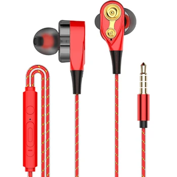 Magnetni Žične Stereo in-Ear Slušalke Super Bass Dual Drive Slušalke Čepkov Slušalke Za Samsung/Pametni telefon Huawei