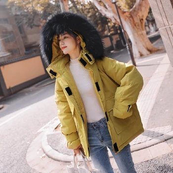 Jeseni In Pozimi 2019 Novi Elegantni Ženski Korejski Navzdol Oblačilo