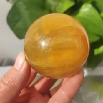 5-6 cm Naravnih quartz crystal zlate krogle žogo obrti dnevno sobo zdravljenje