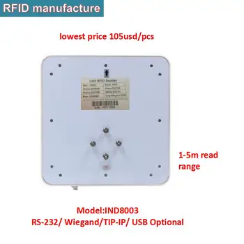 8dbi/9dbi krožne polarizirana uhf rfid antena bralec dolgo vrsto 1-5m vmesnik usb, rs232 wiegand rs485 tcp/ip z brezplačno oznake