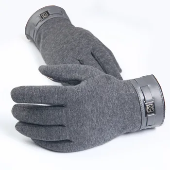 Moške rokavice jesenski in zimski mraz zaščita plus žamet tople rokavice za zaslon na dotik rokavice prostem polno prst kolesarske rokavice