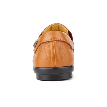 Moški Priložnostne Čevlji Visoke Kakovosti Usnja Loafers nov Zdrs na Britanski modni poslovni moški čevelj korejski priložnostne usnje Moški Vožnje
