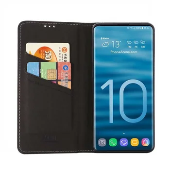 Za Samsung S8 S9 S10+ S7 Rob Opomba 8 9 Luksuzni Litchi vzorec PU Usnje Primeru fundas Za Samsung 10+ flip kartico sim kritje primera