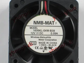 NMB-MAT 1606KL-04W-B39 T10 DC 12V 0.09 A 40x40x15mm Strežnik Hladilni Ventilator