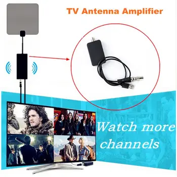 Nizka raven Hrupa USB TV Antenski Ojačevalnik Digitalni Hd DVBT2 Signal Booster za TV Antenski Združljiv z 720p, 1080i, 1080p/ATSC