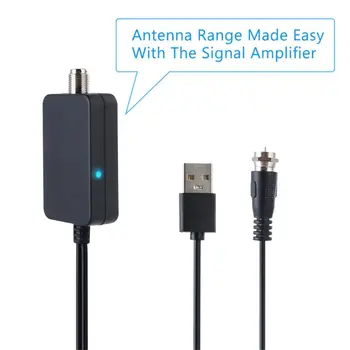 Nizka raven Hrupa USB TV Antenski Ojačevalnik Digitalni Hd DVBT2 Signal Booster za TV Antenski Združljiv z 720p, 1080i, 1080p/ATSC