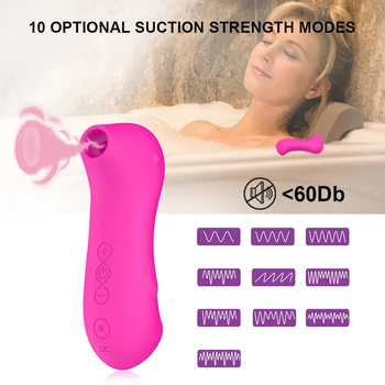 Klitoris Bedak Vibrator Blowjob Jezika opozarjanje z Bradavico Sesanju Seks Ustni Lizanje Klitoris Vagine Stimulator Spolnih Igrač za Ženske