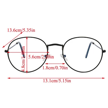 Nova Modna Unisex Kovinski Letnik Okrogle Očala Prevelikih Očal Okvir Eyeglass Okvir Očal Dekorativni Očala Očala