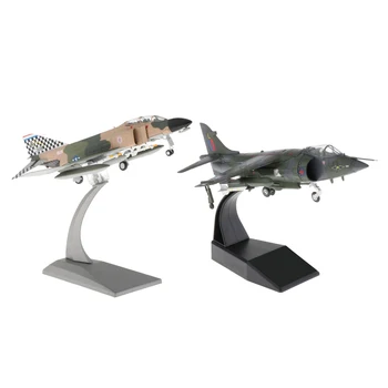 2 Kosa 1:100 Obsega F-4 Borec Letalo & 1/72 Jet Modela Urad Dekor
