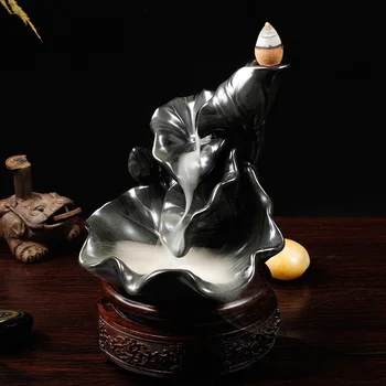 Keramični Lotus gorskih nazaj Tan vonj kadila oljni gorilnik ideje korito okraski, prodaja