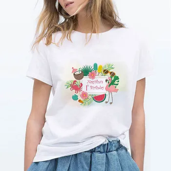Nova Majica s kratkimi rokavi Ženske Udobno Estetske Listov Natisniti Tee Precej Zabavno Retro T-shirt Hip Hop Grafični Smešno Srčkan Modi Ropa Mujer