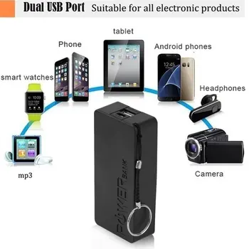 5600mah 5V USB DIY Powerbank Primeru Prenosni Zunanji 2X18650 Baterije Škatla za Shranjevanje Energije Banke Primeru Polje Lupini za Mobilne Telefone