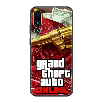 Igra Grand Theft Auto GTA 5 Telefon primeru Za Huawei P 8 10 20 30 Smart Plus 2019 Ž Pro Lite 2017 2019 črna moda nazaj luksuznih