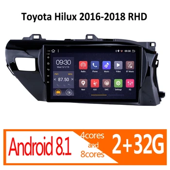 Radio coche za Toyota Hilux 2G RAM-a, Android 2016 2017 2018 autoradio avto avdio avto stereo atoto GPS navigator DVD večpredstavnostna BT
