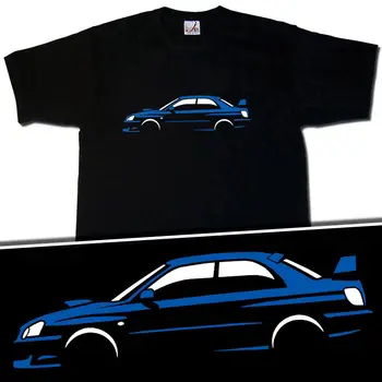 2019 Nove Vroče Prodajo T-shirt Japonski Klasični Avto STILSKO IMPREZA WRX T-SHIRT (BLUE) (S-XXXL)