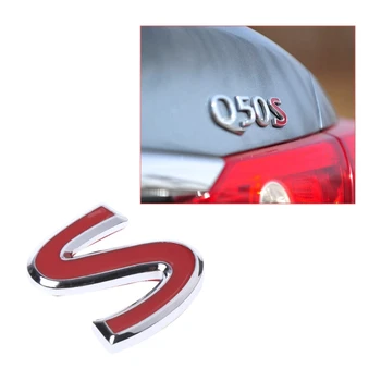 1pcs Nove Rdeče barve S Kovinsko Emblem Značko Nalepke za Infiniti Q50 Q50L Q30 Q70 Avto Dodatki
