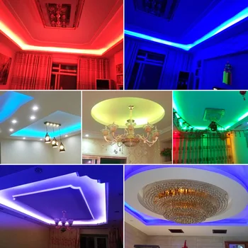 2pcs 300 LED Fleksibilni Trak Svetlobe Moč Nepremočljiva Pisane Luči Trakovi Niz za Dom Colset Dekoracija Razsvetljava