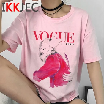 Vogue poletnih vrh ženska plus velikost japonski bela majica s kratkimi rokavi top tees t shirt estetske bela majica s kratkimi rokavi