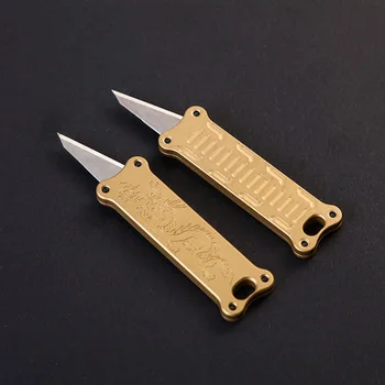 Rezilo Mini Nož Vojaški Nož Ležajnega Jekla Upokojeni Folding Nož Keychain Prostem Ribolov Nož Orodja Deli Aluminij Zlitine
