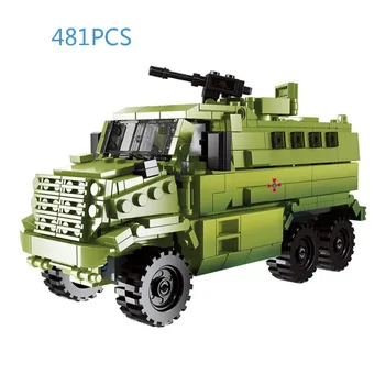 Svetovne vojne vojaške 1:30 obsega tovornjak Prevoz moc batisbricks blok WW2 sil vojske opeke Rusija vozila, igrače, darila Za Fante