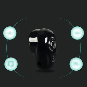 S650 Mini Bluetooth Brezžične Slušalke za V Uho Nevidno Čepkov Prostoročne Stereo Slušalke z Mikrofonom