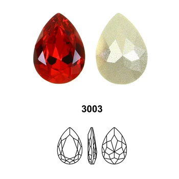 Spusti Steklo Strass Okrasnih Solze Kristalni Kamen Diamond kristali nosorogovo applique za needlewor nail art odlikovanja