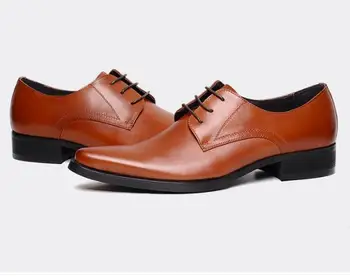 Blagovne znamke Luksuznih italijanskih Moških je Formalno Čevlji Pravega Usnja, Ročno Poslovno Obleko Oxfords Čevlji Black Brown Poročni Čevlji Velikosti 45